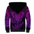 New Zealand Rugby Sherpa Hoodie Silver Fern All Black Mix Ta Moko Purple Style - Wonder Print Shop