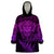 New Zealand Rugby Wearable Blanket Hoodie Silver Fern All Black Mix Ta Moko Purple Style - Wonder Print Shop