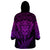 New Zealand Rugby Wearable Blanket Hoodie Silver Fern All Black Mix Ta Moko Purple Style - Wonder Print Shop