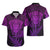 Personalised New Zealand Rugby Hawaiian Shirt Silver Fern All Black Mix Ta Moko Purple Style - Wonder Print Shop