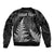 Personalised New Zealand Rugby Bomber Jacket Aotearoa Ka Mate Haka All Black Mix Ta Moko White Style LT9 - Wonder Print Shop