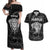 Personalised New Zealand Rugby Couples Matching Off Shoulder Maxi Dress and Hawaiian Shirt Aotearoa Ka Mate Haka All Black Mix Ta Moko White Style LT9 - Wonder Print Shop