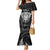 Personalised New Zealand Rugby Mermaid Dress Aotearoa Ka Mate Haka All Black Mix Ta Moko White Style - Wonder Print Shop