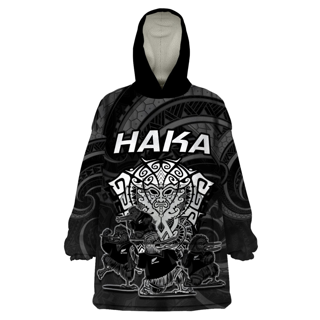 personalised-new-zealand-rugby-wearable-blanket-hoodie-aotearoa-ka-mate-haka-all-black-mix-ta-moko-white-style