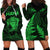 Personalised New Zealand Rugby Hoodie Dress Aotearoa Ka Mate Haka All Black Mix Ta Moko Green Style - Wonder Print Shop