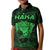 Personalised New Zealand Rugby Kid Polo Shirt Aotearoa Ka Mate Haka All Black Mix Ta Moko Green Style - Wonder Print Shop