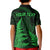 Personalised New Zealand Rugby Kid Polo Shirt Aotearoa Ka Mate Haka All Black Mix Ta Moko Green Style - Wonder Print Shop