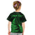 Personalised New Zealand Rugby Kid T Shirt Aotearoa Ka Mate Haka All Black Mix Ta Moko Green Style - Wonder Print Shop