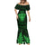 Personalised New Zealand Rugby Mermaid Dress Aotearoa Ka Mate Haka All Black Mix Ta Moko Green Style - Wonder Print Shop