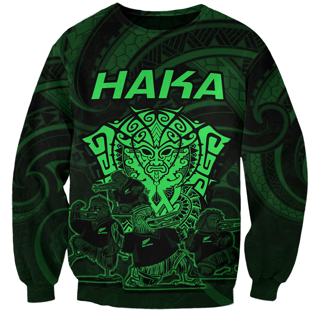 personalised-new-zealand-rugby-sweatshirt-aotearoa-ka-mate-haka-all-black-mix-ta-moko-green-style