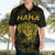 Personalised New Zealand Rugby Hawaiian Shirt Aotearoa Ka Mate Haka All Black Mix Ta Moko Gold Style - Wonder Print Shop