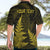 Personalised New Zealand Rugby Hawaiian Shirt Aotearoa Ka Mate Haka All Black Mix Ta Moko Gold Style - Wonder Print Shop