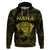 Personalised New Zealand Rugby Hoodie Aotearoa Ka Mate Haka All Black Mix Ta Moko Gold Style - Wonder Print Shop