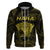 Personalised New Zealand Rugby Hoodie Aotearoa Ka Mate Haka All Black Mix Ta Moko Gold Style - Wonder Print Shop