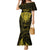 Personalised New Zealand Rugby Mermaid Dress Aotearoa Ka Mate Haka All Black Mix Ta Moko Gold Style - Wonder Print Shop