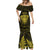 Personalised New Zealand Rugby Mermaid Dress Aotearoa Ka Mate Haka All Black Mix Ta Moko Gold Style - Wonder Print Shop