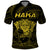 Personalised New Zealand Rugby Polo Shirt Aotearoa Ka Mate Haka All Black Mix Ta Moko Gold Style - Wonder Print Shop