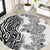 Africa Zebra Mix Paisley Tribal Pattern Round Carpet