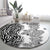 Africa Zebra Mix Paisley Tribal Pattern Round Carpet