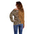 Africa Leopard Mix Native Tribal Pattern Off Shoulder Sweater - Wonder Print Shop