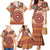 Africa Tribal Traditional Pattern Family Matching Mermaid Dress and Hawaiian Shirt Beige Motif LT9 - Wonder Print Shop