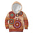 Africa Tribal Traditional Pattern Kid Hoodie Beige Motif - Wonder Print Shop