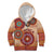 Africa Tribal Traditional Pattern Kid Hoodie Beige Motif - Wonder Print Shop