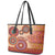 Africa Tribal Traditional Pattern Leather Tote Bag Beige Motif - Wonder Print Shop