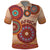 Africa Tribal Traditional Pattern Polo Shirt Beige Motif - Wonder Print Shop