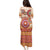 Africa Tribal Traditional Pattern Puletasi Beige Motif - Wonder Print Shop