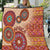 Africa Tribal Traditional Pattern Quilt Beige Motif