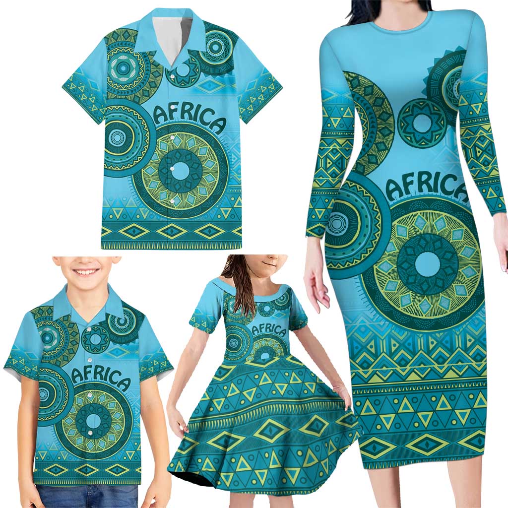 Africa Tribal Traditional Pattern Family Matching Long Sleeve Bodycon -  Wonder Print Shop