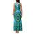 Africa Tribal Traditional Pattern Family Matching Tank Maxi Dress and Hawaiian Shirt Blue Motif - Wonder Print Shop