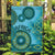 Africa Tribal Traditional Pattern Garden Flag Blue Motif - Wonder Print Shop