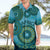 Africa Tribal Traditional Pattern Hawaiian Shirt Blue Motif - Wonder Print Shop