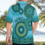 Africa Tribal Traditional Pattern Hawaiian Shirt Blue Motif - Wonder Print Shop