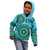 Africa Tribal Traditional Pattern Kid Hoodie Blue Motif - Wonder Print Shop