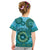 Africa Tribal Traditional Pattern Kid T Shirt Blue Motif - Wonder Print Shop