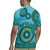 Africa Tribal Traditional Pattern Rugby Jersey Blue Motif - Wonder Print Shop