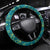 Africa Tribal Traditional Pattern Steering Wheel Cover Blue Motif - Wonder Print Shop