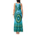 Africa Tribal Traditional Pattern Tank Maxi Dress Blue Motif - Wonder Print Shop