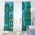 Africa Tribal Traditional Pattern Window Curtain Blue Motif - Wonder Print Shop