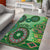 Africa Tribal Traditional Pattern Area Rug Green Motif LT9 - Wonder Print Shop