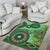 Africa Tribal Traditional Pattern Area Rug Green Motif LT9 - Wonder Print Shop