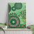 Africa Tribal Traditional Pattern Canvas Wall Art Green Motif LT9 - Wonder Print Shop