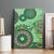 Africa Tribal Traditional Pattern Canvas Wall Art Green Motif LT9 - Wonder Print Shop