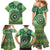 Africa Tribal Traditional Pattern Family Matching Mermaid Dress and Hawaiian Shirt Green Motif LT9 - Wonder Print Shop