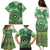 Africa Tribal Traditional Pattern Family Matching Puletasi and Hawaiian Shirt Green Motif - Wonder Print Shop