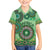 Africa Tribal Traditional Pattern Family Matching Puletasi and Hawaiian Shirt Green Motif - Wonder Print Shop