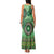 Africa Tribal Traditional Pattern Family Matching Tank Maxi Dress and Hawaiian Shirt Green Motif - Wonder Print Shop